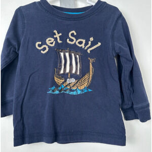 Gymboree Boys Set Sail Shirt 12-18 Months Long Sleeve A15